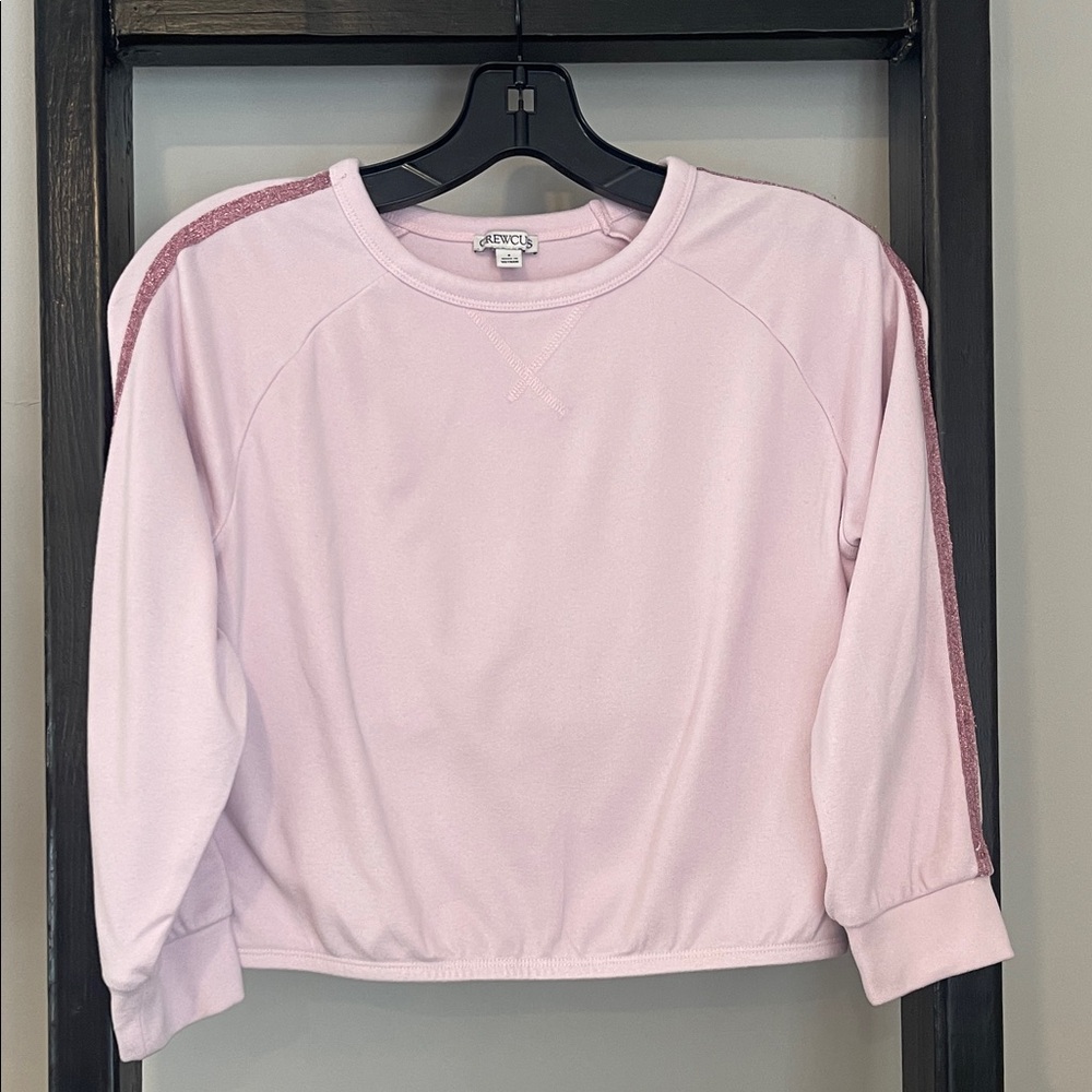 Crewcuts light pink girls sweatshirt size 8